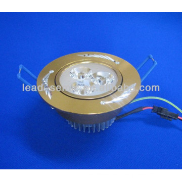 China fabricante nova chegada de alumínio branco redondo shell alto alumínio LED de alumínio branco 3w 230v levou downlight